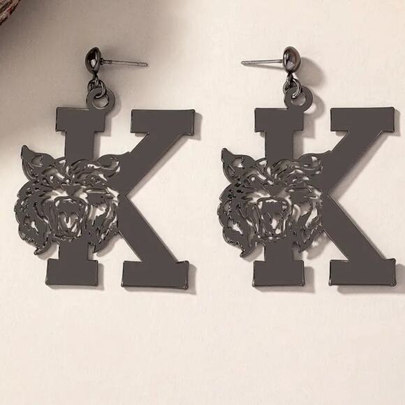 Kentucky Wildcat Drop Earrings - Picture 2 of 3